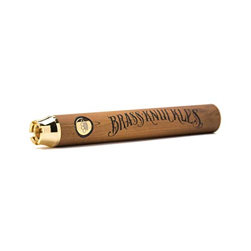 Brass Knuckles Battery (510 Thread) Adjustable Voltage w/Preheat Function - Button Operated, Bottom Charge, 3 Power Settings, Best for CBD Oil and Thick Oils - Image 2