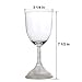 Lily's Home LED Light Up Flashing Wine Cocktail Glasses. Color Changing. Set of 4.