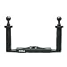 CamDive Universal full aluminium underwater video stabilizer tray with rubber handles