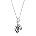 Sterling Silver Medium Size Drama Theater Comedy Tragedy Mask Necklace