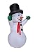 Homegear Christmas 6ft Inflatable Snowman for Indoor/Outdoor Use with LED Lightse w/LED Lights