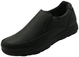 Faranzi Men's Professional Nonslip Comfort Work Black Shoe, Water and Oil Resistant 10 D(M) US