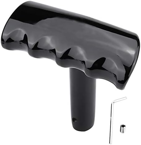 Hiapix Vehicle T shape Gear Shift Knob Handle Shifter Adapter for Car Jeep Wrangler Compass Grand Cherokee Dodge Challenger Charger Black