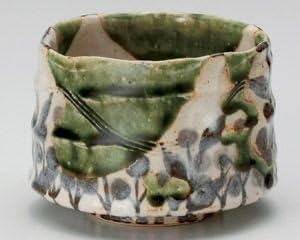 World Ceramic Japanese Handmade Ceramic Matcha Tea Bowl Japan Import (Green Oribe)
