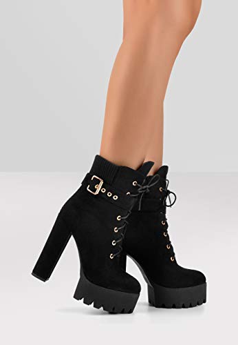 thick heeled ankle boots