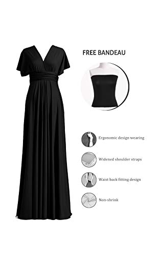 72styles Infinity Dress with Bandeau, Convertible Bridesmaid Dress, Long, Plus Size, Multi-Way Dress, Twist Wrap Dress