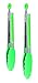 Best Premium Kitchen Tongs Set - Heavy-Duty, Stainless Steel Tongs with Silicone Tips - Best for Cooking, Baking, Serving Salad, Grilling & BBQ, Heat Resistant - 9 Inch and 12 Inch (Green)