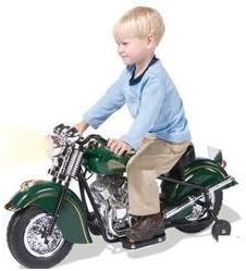 Little Vintage Indian Motorcycle, Green by GiGGO Toys