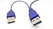 D-cube new 2 Feet USB 3.0 A Male to Micro B Y Cable for Mobile Hard Drive HDD BLUE