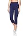 Baleaf Women's High Waist Yoga Capri Leggings Tummy Control Non See-Through Fabric