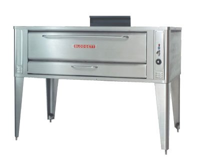 Large Gas Deck Oven For Baking & Roasting - One 961 Base Section With 27-1/2 Inch Black Adjustable Legs, Stainless Steel Draft Diverter Or Draft Hood And Large Crown Angle Trim -- 1 Each.