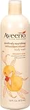 Aveeno Positively Nourishing Anti-oxidant Infused Body Wash White Peach + Ginger, 16 Ounce (Pack of 2)