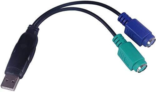 PremiumCord USB to PS/2 Adapter USB 2.0 for Mouse and Keyboard, black