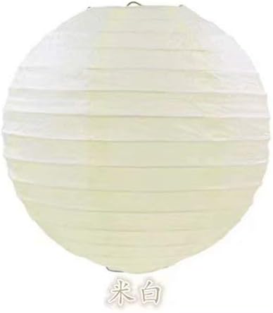 Doyeemei High Quality Round Paper Bamboo Style Ribbed Lampshade 10"