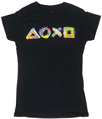 Official Playstation Graffiti Shapes Womens T-Shirt