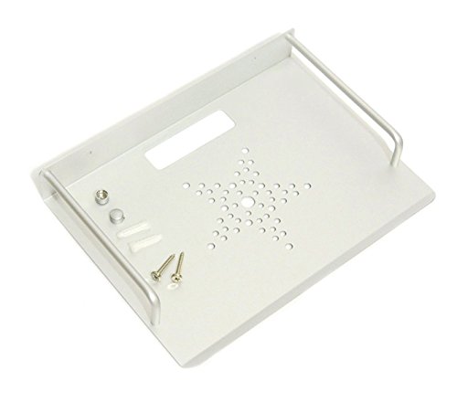 Aimyoo Alumimum Alloy Wall Mount Shelf Bracket / Holder / Stand for TV Box, Apple TV, Roku 3/ 2, WiFi Router, Set Top Box, Mini PC, TV accessories (Silver Small) - Thumbnail 4