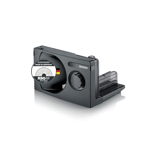 Severin Universal Slicer, Electric Slicer for Thin and Thick Cutting, Bread Slicer, Cheese Slicer, with Removable Stainless Steel Blade, AS 9595, Black