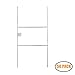 H Frame Wire Stakes 20 x10 inch 9 Gauge Galvanized Wire -Yard Sign Stakes Fit for 4mm, 5mm Corrugated Signs, Heavy Duty Metal Step Stakes, Pack of 50