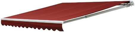 NuImage Awnings 12 ft. 7000 Series Motorized Retractable Awning (122 in. Projection) in Red