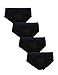 David Archy Men's 4 Pack Basic Solid Modal Briefs