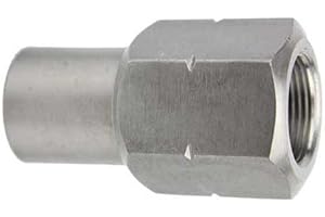 RuffStuff Specialties R1404 Tie Rod End 7/8 Inch x 18 TPI (Threads Per Inch) Left Hand Tube Adapter 1" Tube ID HEX End