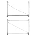 Adjust-A-Gate Gate Building Kit, 36"-72" Wide Opening Up to 6' High (2 Pack) primary