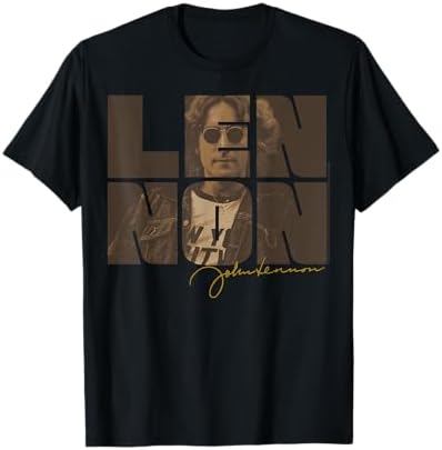 Amazon.com: John Lennon Unisex T-Shirt: New York City B&W - Large