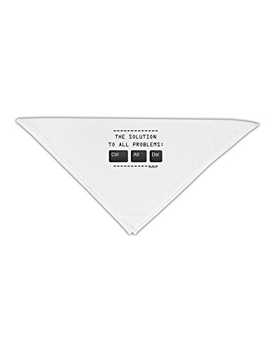 TooLoud The Solution - Ctrl Alt Del Adult 19" Square Bandana