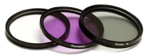 PLR Optics 52MM Professional Lens Accessory Kit - Includes: Filter Kit (UV, CPL, FLD, ND9) + Carry Pouch + Tulip Lens Hood + Snap-On Lens Cap + Cap Keeper Leash For The Nikon D5300, D5000, D3000, D3200, D5100, D5200, D3100, D7000, D7100, D4, D800, D800E, 