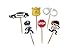 Cops and Robbers - Cupcake Toppers, Pack of 12 | Police Car, Police Officer, Robber, Handcuff, Stop Sign, Police Badge