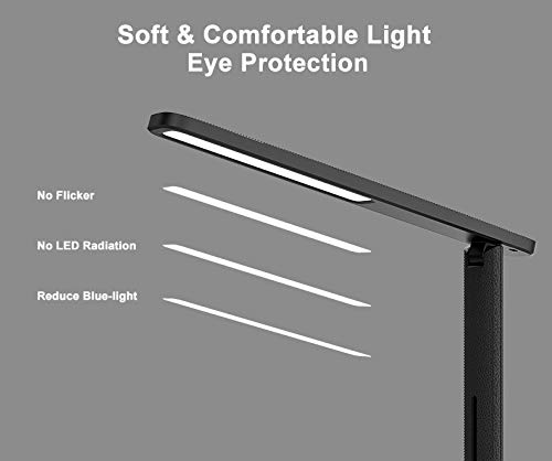 LED Desk Lamp, Eye Caring Reading Lamp with 3 Colors Light Dimmable for Reading, Studying, Working, Touch Control, Perfect Energy Saving Desk-Light