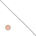 Solid 925 Sterling Silver 1.2mm Round Box Chain Necklace Made in Italy + Microfiber Jewelry Polishing Cloth