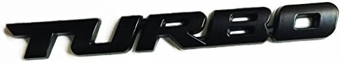 x1 New Black Turbo Emblem Replaces OEM Trunk Fender Badge Dodge SRT Hemi Jeep
