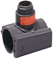 GF Signet PV8S060 PVC Clamp-On Saddle, 6"