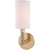 Hudson Valley Lighting Dubois 1-Light Wall Sconce - 4.5 Inches Wide by 13 Inches High-Aged Brass Finish