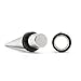AQUEENLY 1g Taper and Plugs 4 Piece Stainless Steel Ear Stretching Kit (1 Gauge-7mm)