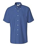 Van Heusen Short Sleeve Oxford Shirt 13V0042 - English Blue - X-Large