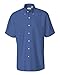 Van Heusen Short Sleeve Oxford Shirt 13V0042 - English Blue - X-Large