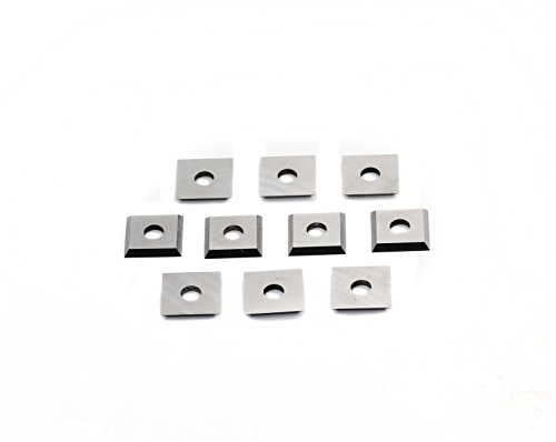 YUFUTOL 12mm Square Straight Carbide Cutter Inserts 4 Edges(12mm lengthX12mm widthX1.5mm) Straight-Hole,Pack of 10, Designed for Spiral/Helical Planer Cutter Head - Thumbnail 5