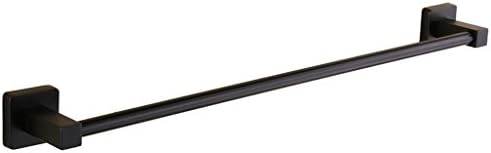 YAOHAOHAO In the European style black matt towel rack towel rack prolong the stainless steel single-pole towel holder ancient black paint cheeks toilet storage rack (Size: 40 cm).