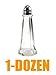 DOZEN CHROME TOP TOWER SALT PEPPER SHAKER - WHOLESALE