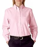 Ultraclub 8990 UC Ladies Oxford Shirt - Pink - XL