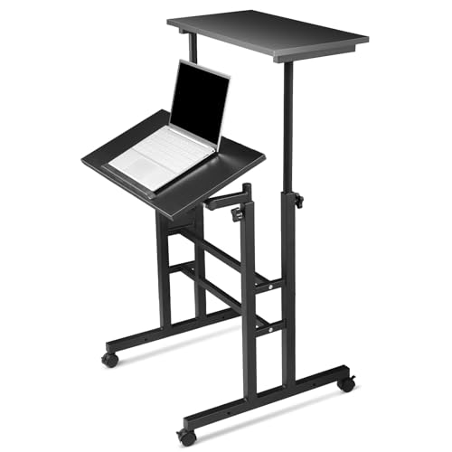 MIRAMINGLE Rolling Laptop Stand