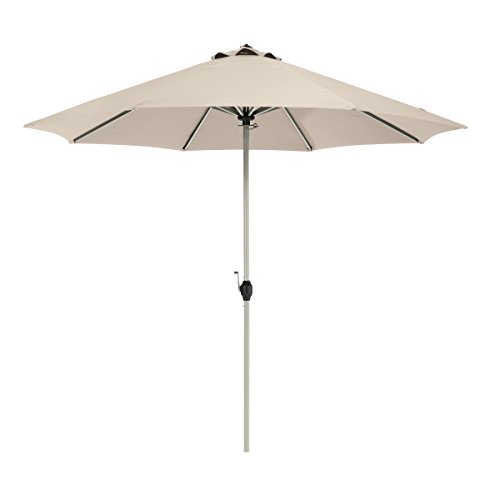 Classic AccessoriesMontlake™ Fadesafe™ 9' Round Aluminum Patio Umbrella, Antique Beige