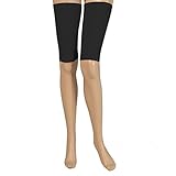 Andux Land Women Ultra-thin Elastic Breathable Thigh Slimming Compression Socks Leg Massage Shaper 11-STD-001-01 (black)