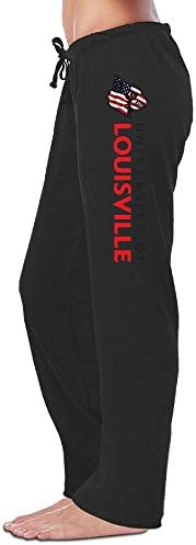 PRUSI Women's University Of Louisville Cardinals 4 Sweatpants M Black