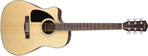 Fender CD-100CE Dreadnought Cutaway Acoustic-Electric Guitar, Left Handed - Natural