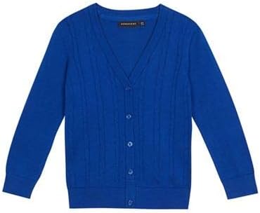 Debenhams Kids Girls' Blue Cable Knit School Cardigan