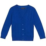 Debenhams Kids Girls' Blue Cable Knit School Cardigan