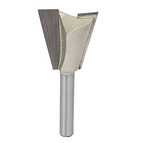 uxcell 1/4-inch Round Shank 1-inch Cutting Dia Woodwork Dovetail Router Bit